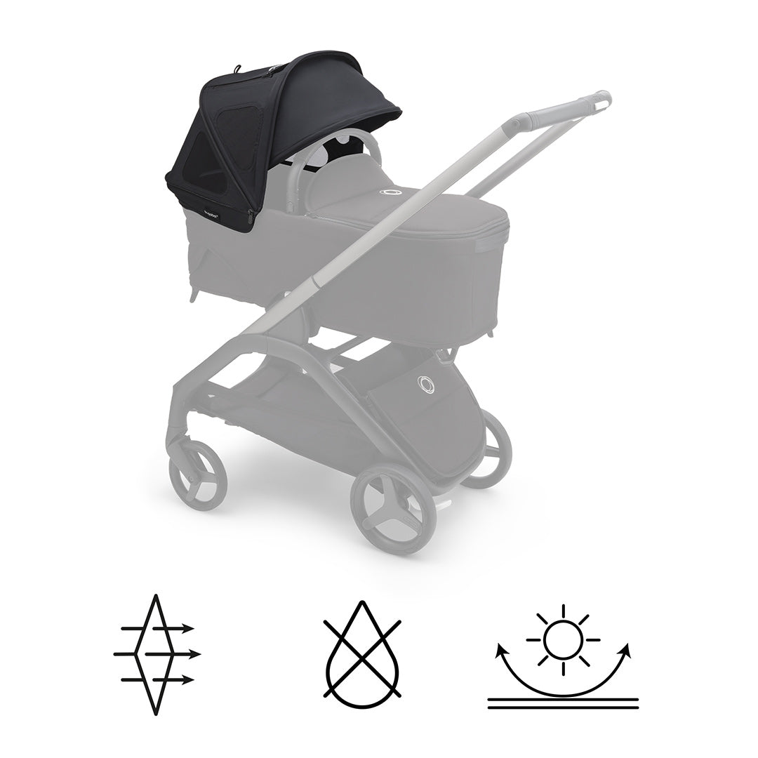 Bugaboo Dragonfly Breezy Sun Canopy Midnight Black
