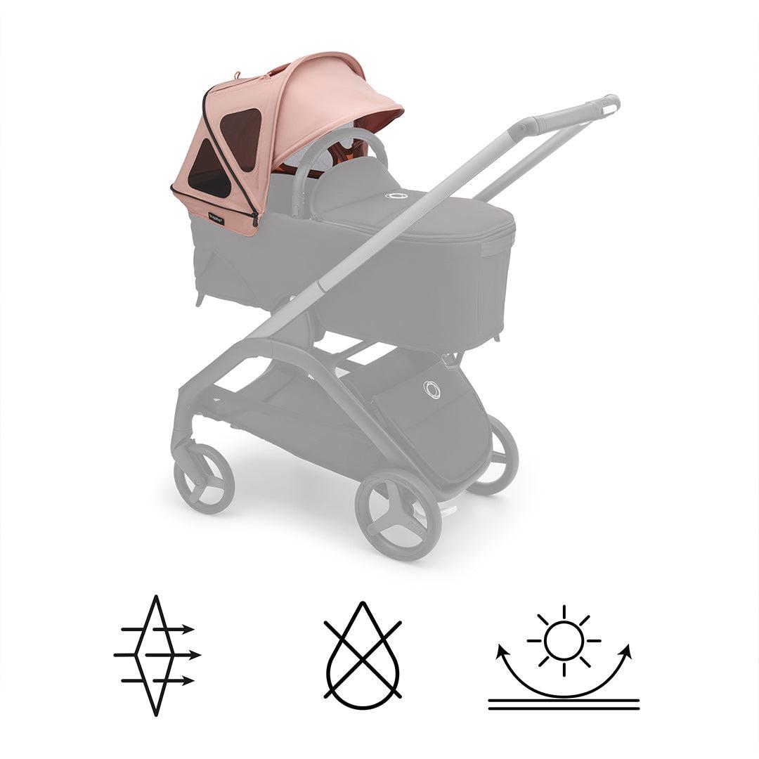 bugaboo bee breezy sun canopy pink Bugaboo Dragonfly Breezy Sun Canopy