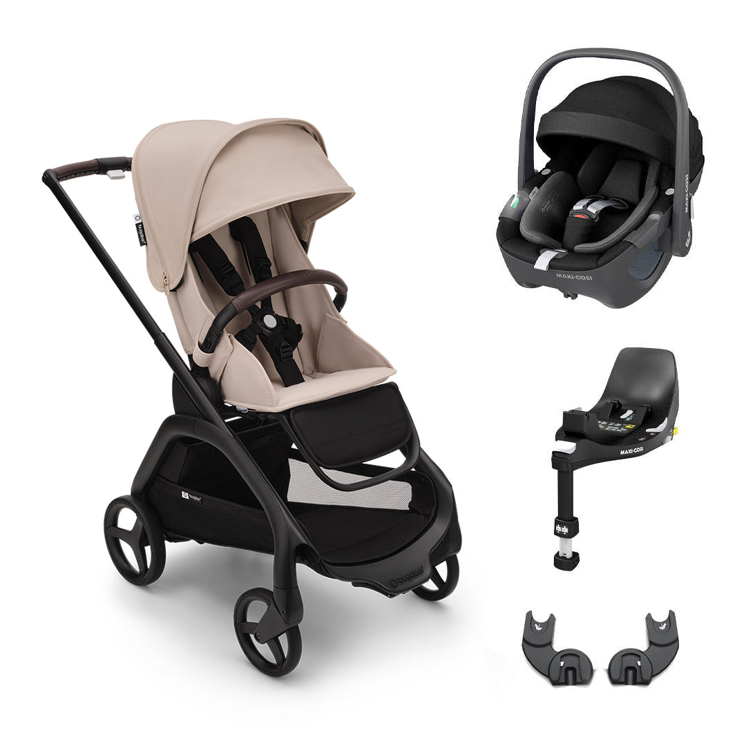 Bugaboo Dragonfly + Pebble 360/360 Pro Travel System - Desert Taupe