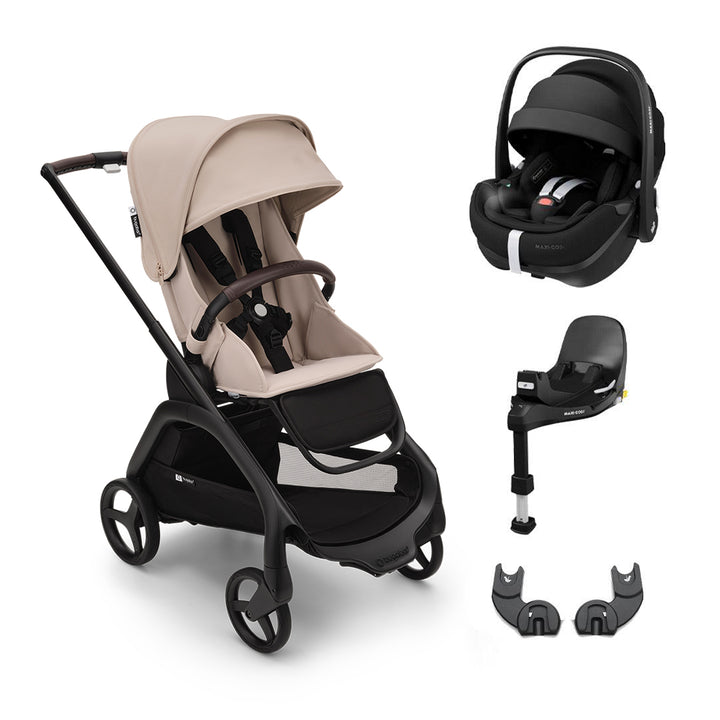 Bugaboo Dragonfly + Pebble 360/360 Pro Travel System - Desert Taupe