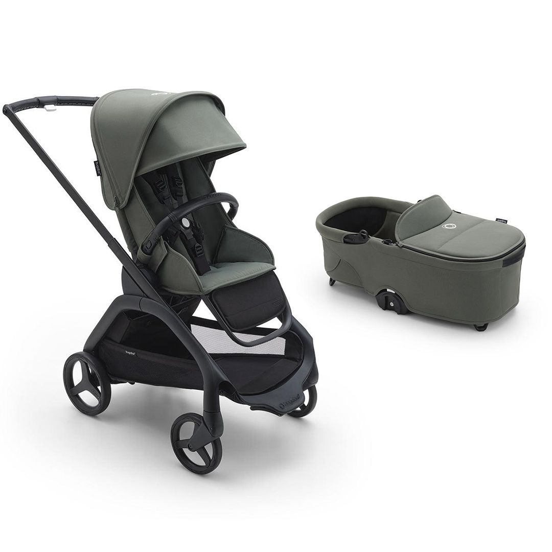 Bugaboo Dragonfly Complete Pushchair - Forest Green-Strollers-Forest Green-With Carrycot | Natural Baby Shower