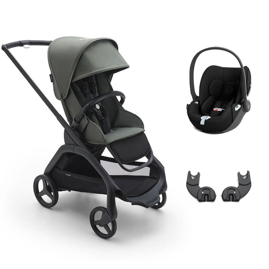 Bugaboo Dragonfly + Cloud T Travel System - Forest Green-Travel Systems-No Base- | Natural Baby Shower