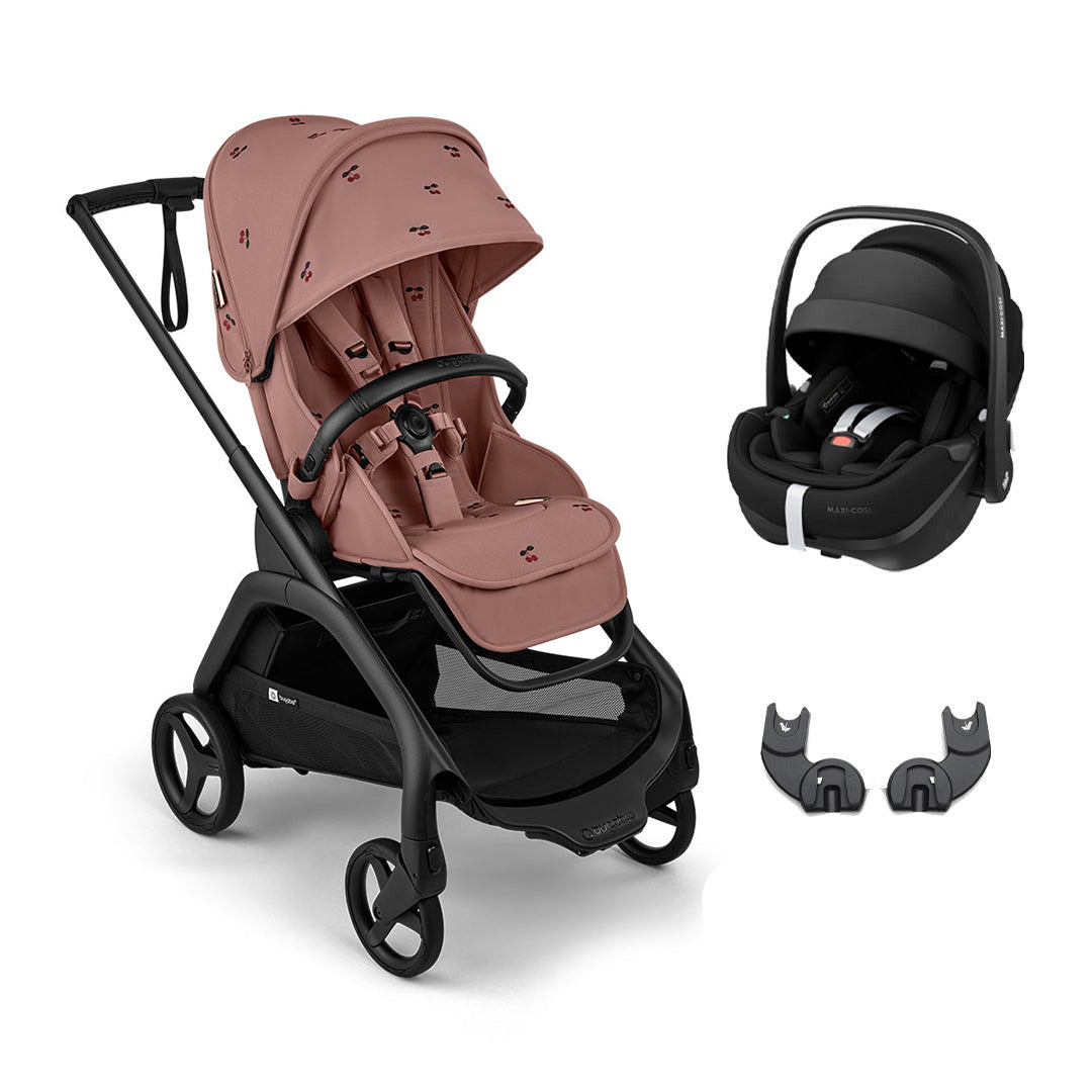 Bugaboo x Konges Sløjd Dragonfly + Pebble 360 Pro Travel System - Dusty Pink