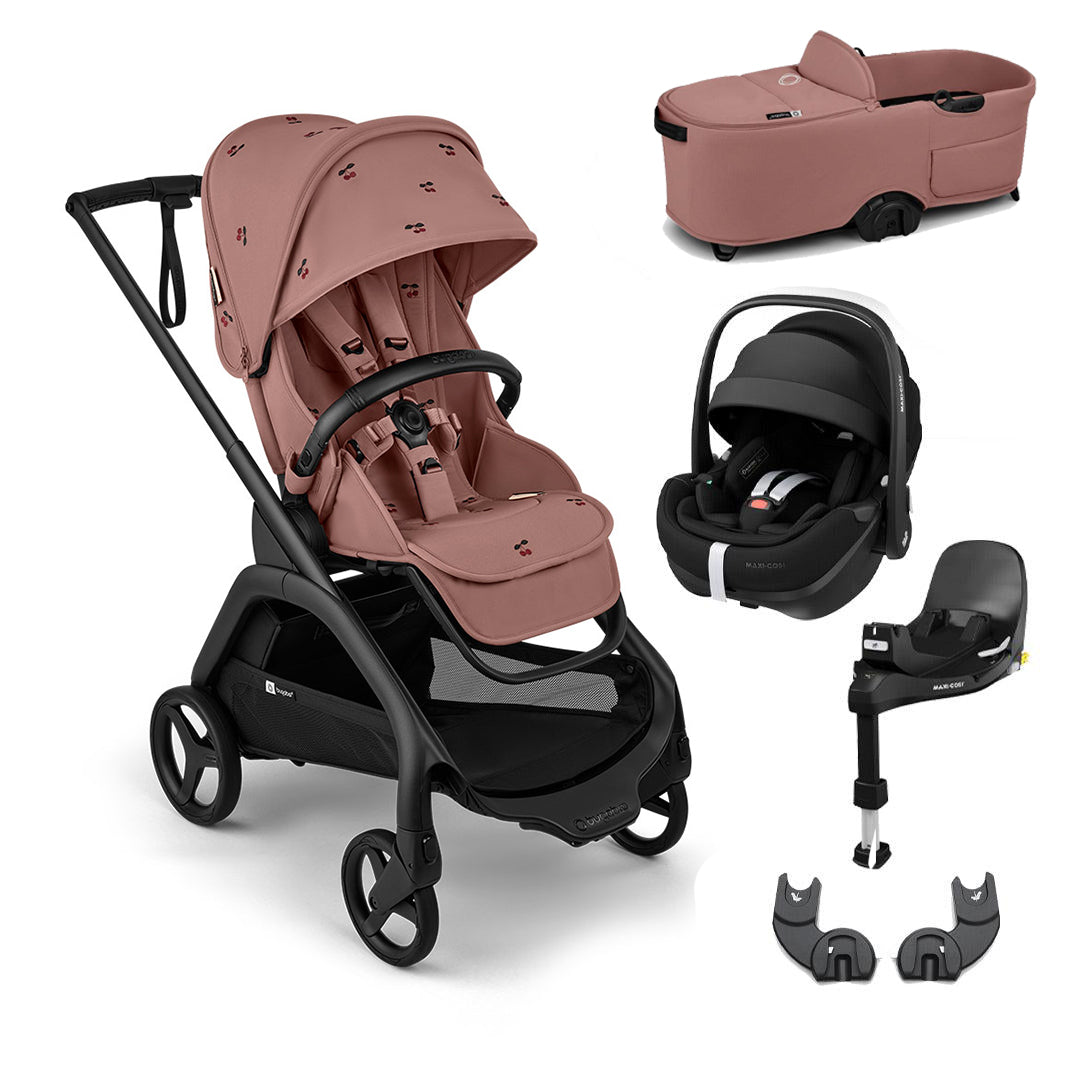 Bugaboo x Konges Sløjd Dragonfly + Pebble 360 Pro Travel System - Dusty Pink