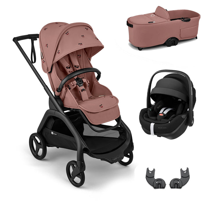 Bugaboo x Konges Sløjd Dragonfly + Pebble 360 Pro Travel System - Dusty Pink
