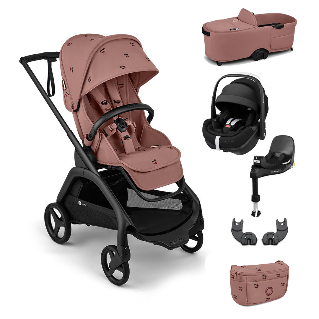 Bugaboo x Konges Sløjd Dragonfly + Pebble 360 Pro Travel System - Dusty Pink