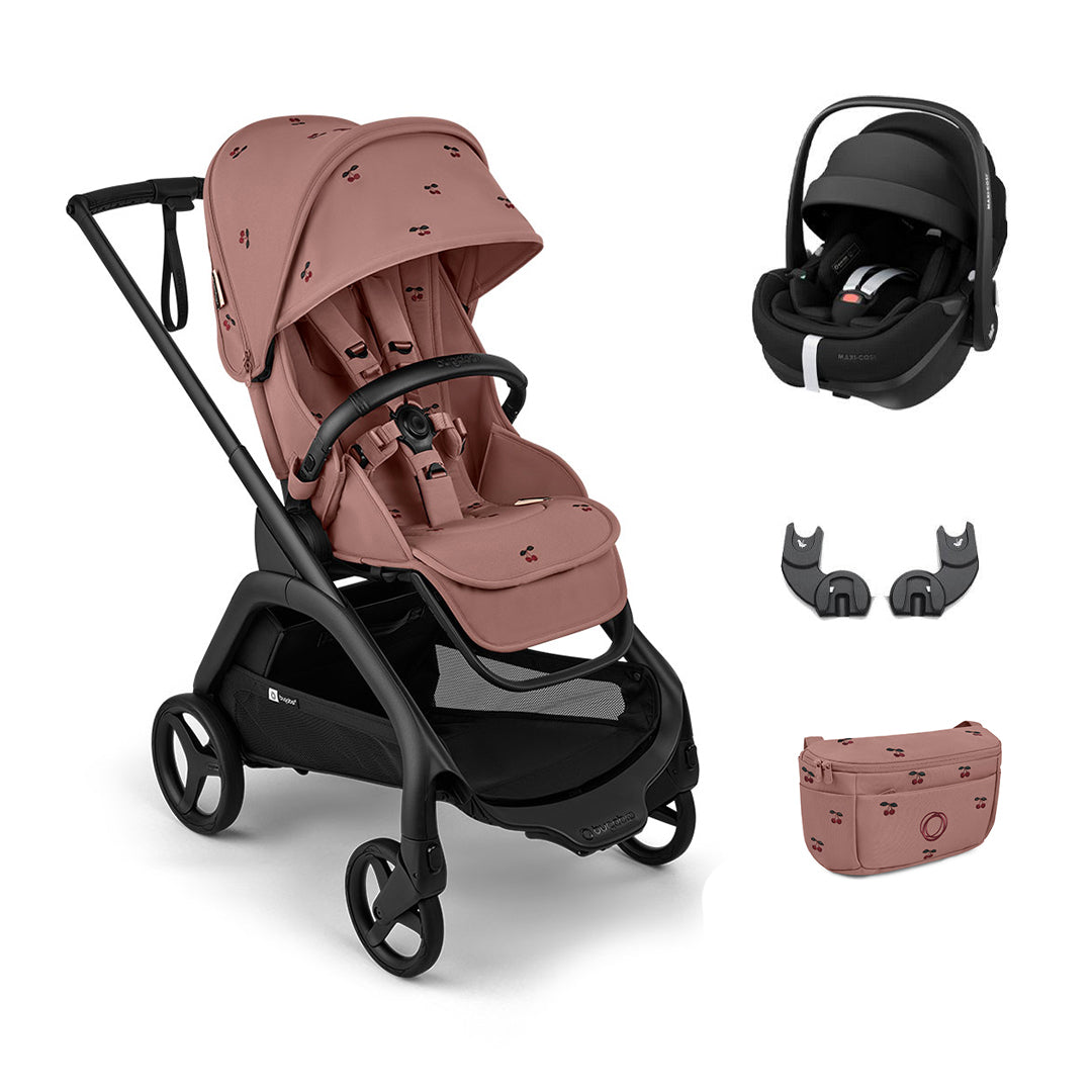 Bugaboo x Konges Sløjd Dragonfly + Pebble 360 Pro Travel System - Dusty Pink