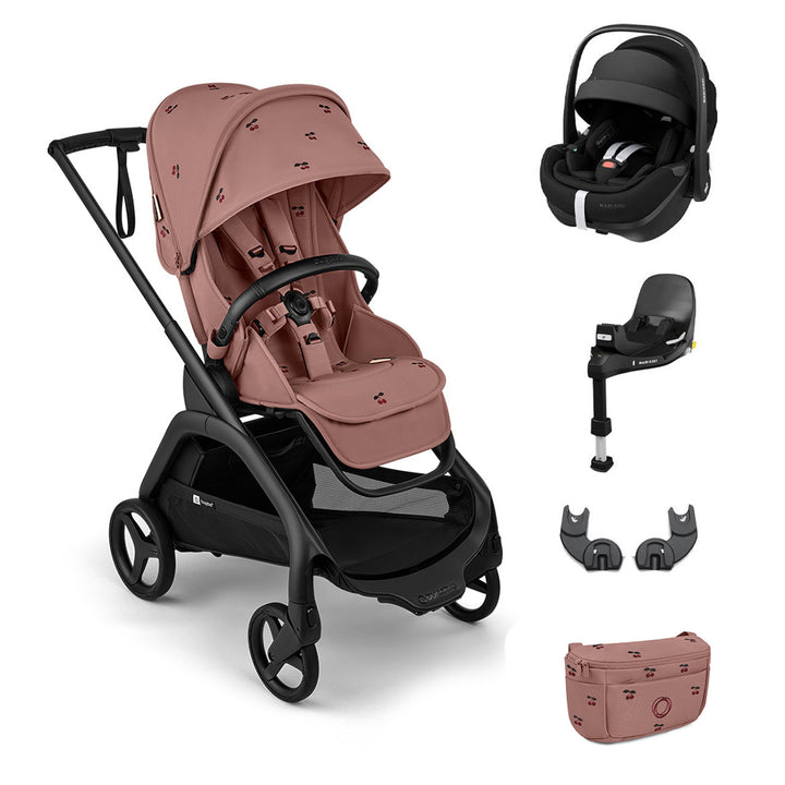 Bugaboo x Konges Sløjd Dragonfly + Pebble 360 Pro Travel System - Dusty Pink