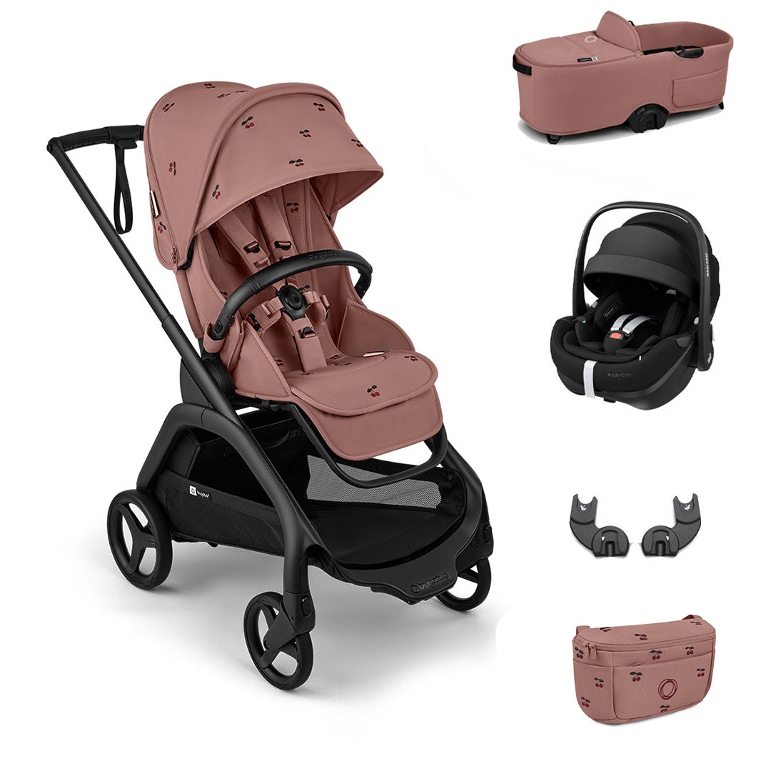 Bugaboo x Konges Sløjd Dragonfly + Pebble 360 Pro Travel System - Dusty Pink