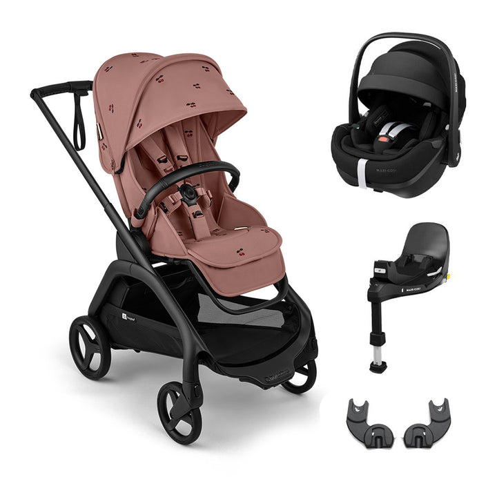 Bugaboo x Konges Sløjd Dragonfly + Pebble 360 Pro Travel System - Dusty Pink