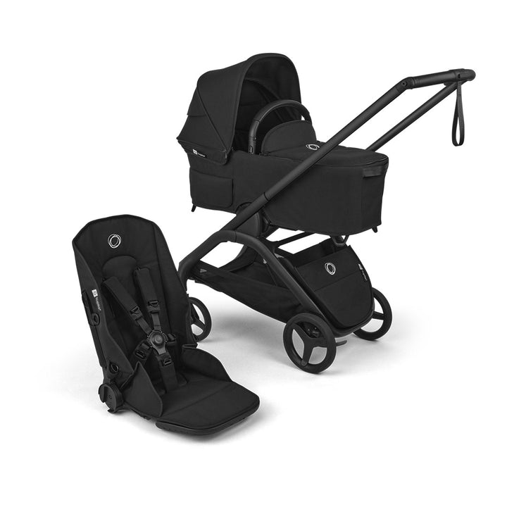 Bugaboo Dragonfly Plus Complete Pushchair - Heritage Black-Strollers-With Carrycot- | Natural Baby Shower