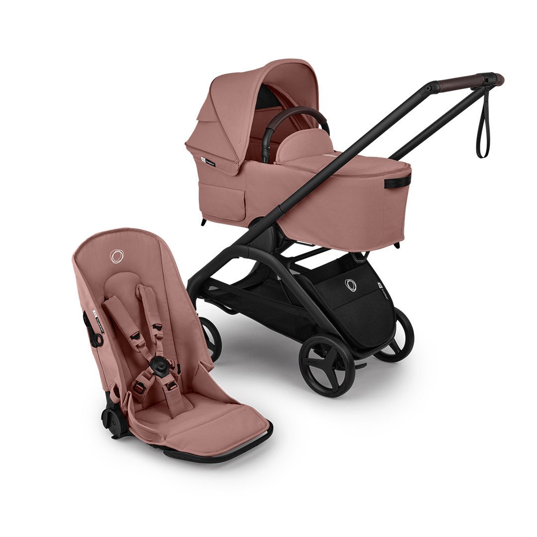 Bugaboo Dragonfly Plus Complete Pushchair - Dusty Pink-Strollers-With Carrycot- | Natural Baby Shower