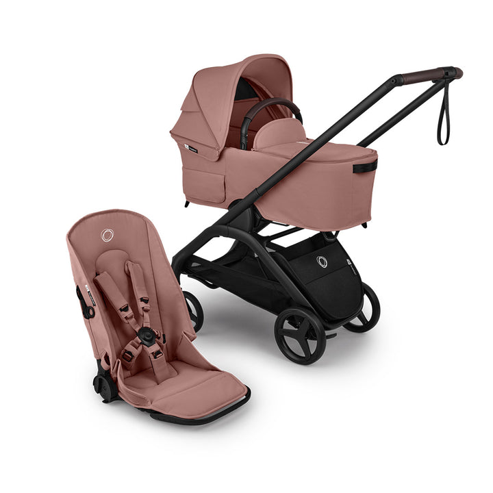Bugaboo Dragonfly Plus Complete Pushchair - Dusty Pink-Strollers-With Carrycot- | Natural Baby Shower