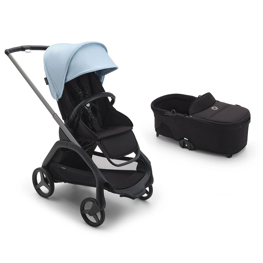 Bugaboo Dragonfly Complete Pushchair - Skyline Blue-Strollers-Skyline Blue-With Carrycot | Natural Baby Shower