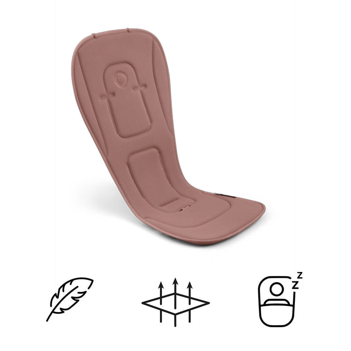 Bugaboo Dual Comfort Seat Liner - Dusky Pink-Seat Liners-Dusky Pink- | Natural Baby Shower