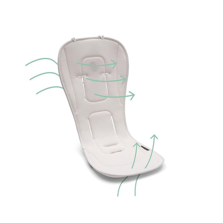 Bugaboo Dual Comfort Liner - Fresh White-Seat Liners- | Natural Baby Shower