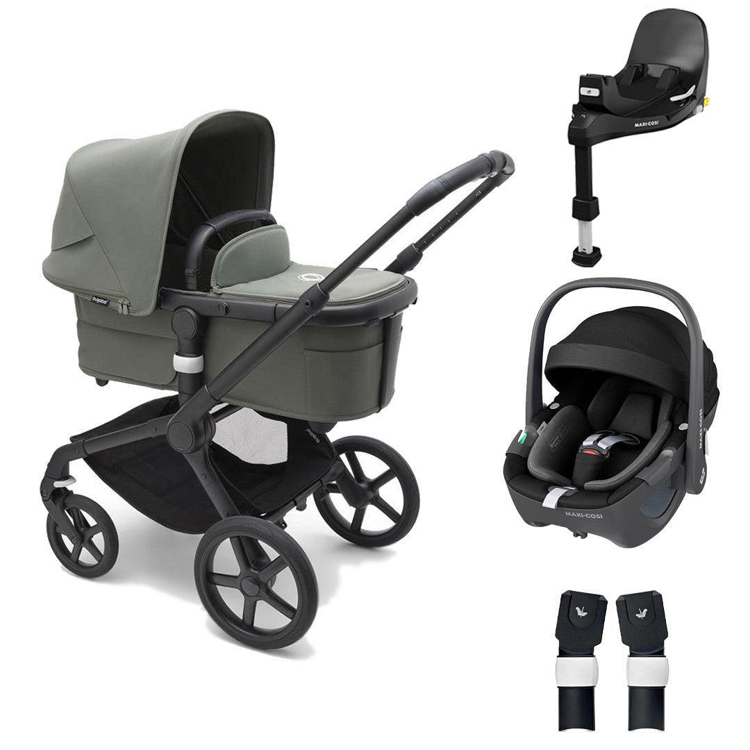 Bugaboo Fox 5 Complete Pushchair + Pebble 360/360 Pro Travel System - Forest Green-Travel Systems-Pebble 360 i-Size Car Seat-Pebble 360 Pro Base | Natural Baby Shower