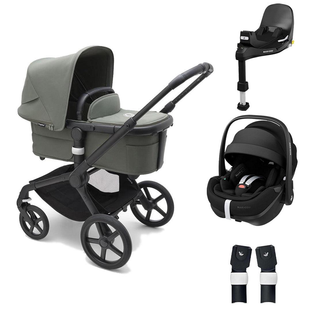 Bugaboo Fox 5 Complete Pushchair + Pebble 360/360 Pro Travel System - Forest Green-Travel Systems-Pebble 360 Pro Car Seat-Pebble 360 Pro Base | Natural Baby Shower