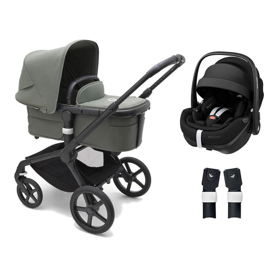 Bugaboo Fox 5 Complete Pushchair + Pebble 360/360 Pro Travel System - Forest Green-Travel Systems-Pebble 360 Pro Car Seat-No Base | Natural Baby Shower