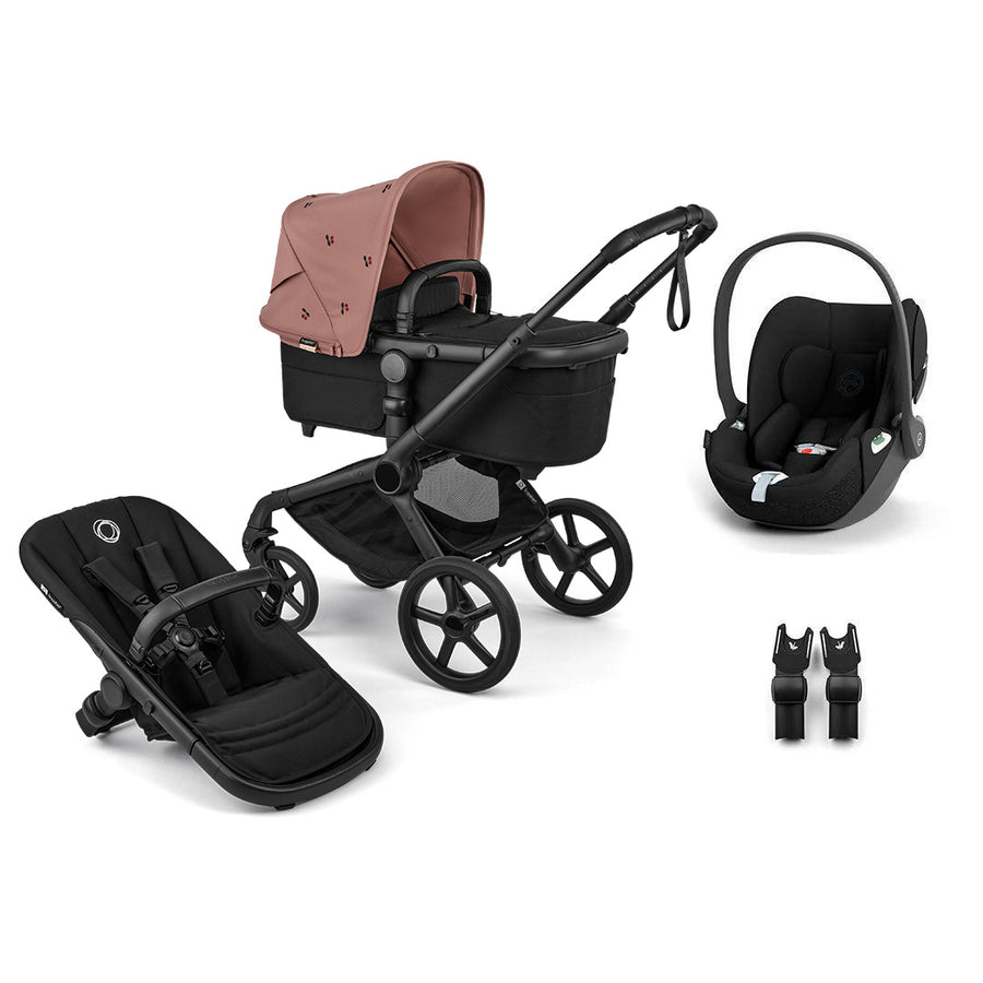 Bugaboo x Konges Sløjd Fox 5 Renew + Cloud T Travel System - Dusty Pink-Travel Systems-No Base-No Organiser | Natural Baby Shower
