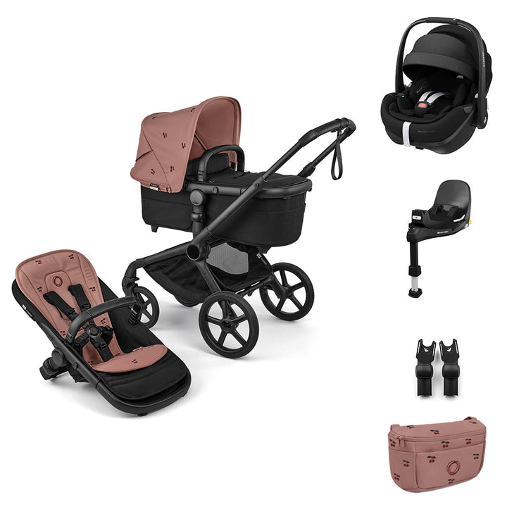 Bugaboo x Konges Sløjd Fox 5 Renew + Pebble Pro 2 Travel System - Dusty Pink