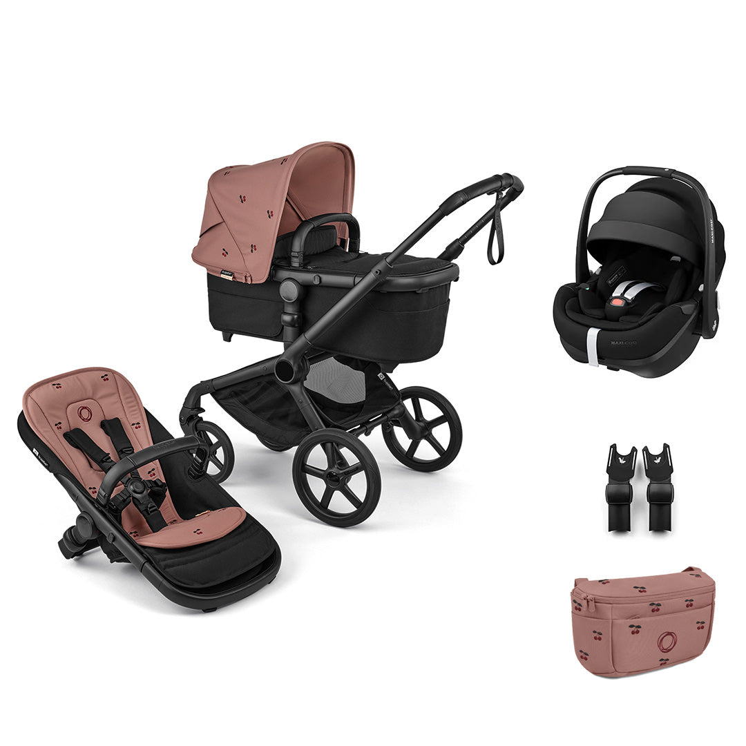 Bugaboo x Konges Sløjd Fox 5 Renew + Pebble Pro 2 Travel System - Dusty Pink