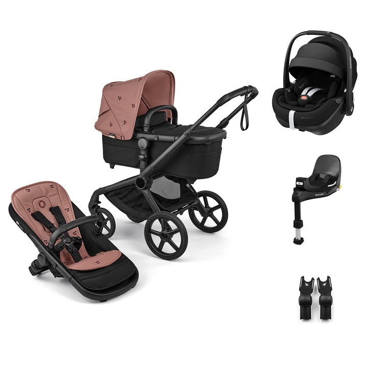 Bugaboo x Konges Sløjd Fox 5 Renew + Pebble Pro 2 Travel System - Dusty Pink