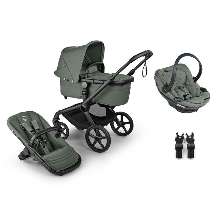 Bugaboo Fox 5 Renew + BeSafe Go Beyond Travel System-Travel Systems-Deep Indigo-No Base | Natural Baby Shower