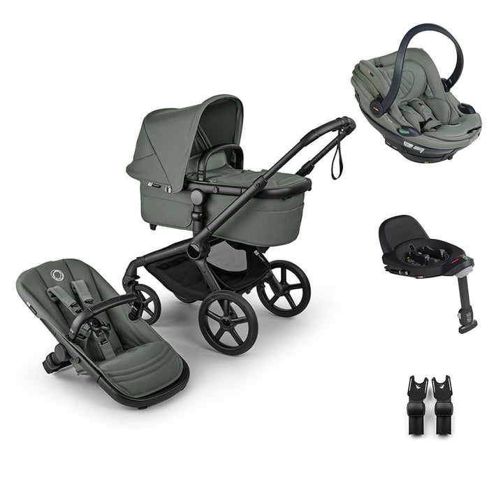Bugaboo Fox 5 Renew + BeSafe Go Beyond Travel System-Travel Systems-Deep Indigo-No Base | Natural Baby Shower