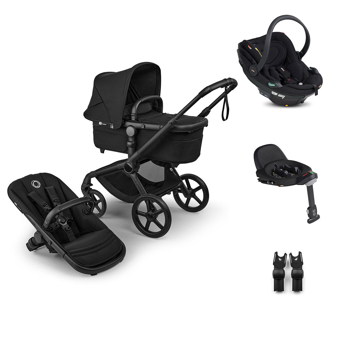 Bugaboo Fox 5 Renew + BeSafe Go Beyond Travel System-Travel Systems-Deep Indigo-No Base | Natural Baby Shower