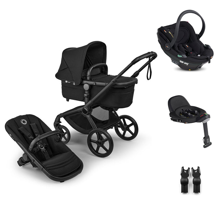Bugaboo Fox 5 Renew + BeSafe Go Beyond Travel System-Travel Systems-Deep Indigo-No Base | Natural Baby Shower