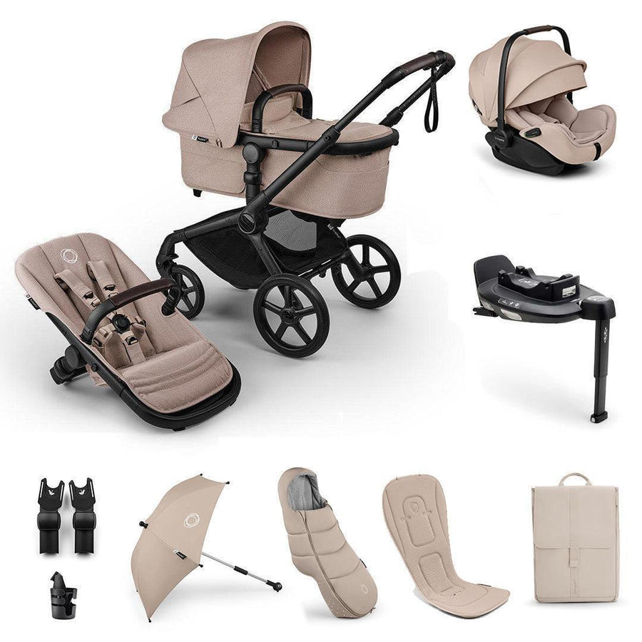 Bugaboo Fox 5 Renew Ultimate Newborn Otter Travel System-Travel Systems-Desert Taupe- | Natural Baby Shower