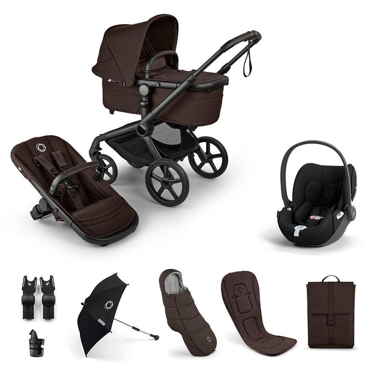 Bugaboo Fox 5 Renew Ultimate + Cloud T Travel System-Travel Systems-Cocoa Brown-No Base | Natural Baby Shower