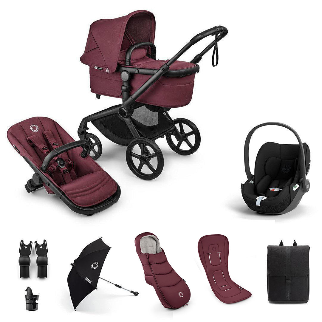 bugaboo fox 5 folded dimensions Bugaboo Fox 5 Renew Ultimate + Cloud T Travel System