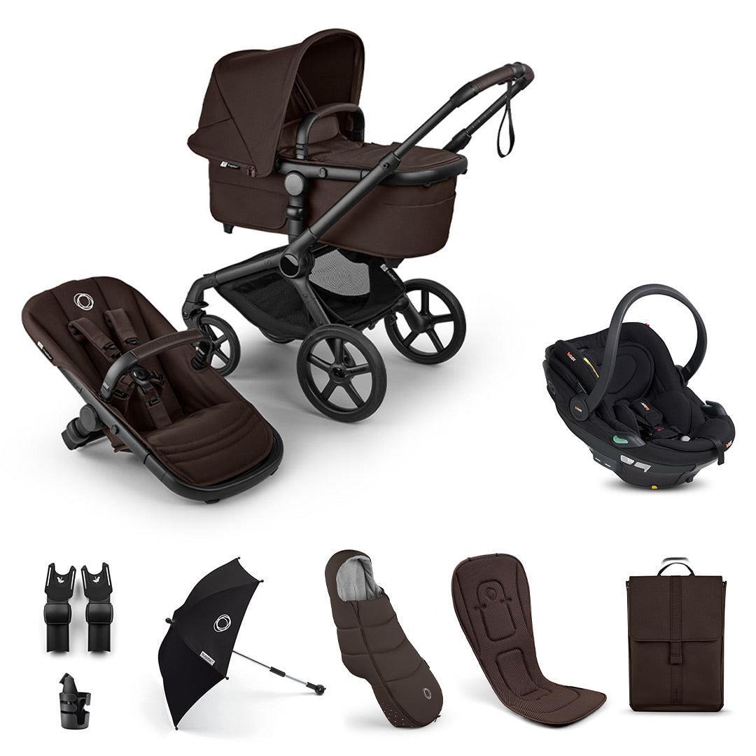 Bugaboo Fox 5 Renew Ultimate + BeSafe Go Beyond Travel System-Travel Systems-Cocoa Brown-No Base | Natural Baby Shower