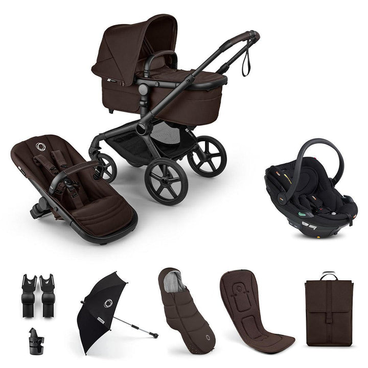 Bugaboo Fox 5 Renew Ultimate + BeSafe Go Beyond Travel System-Travel Systems-Cocoa Brown-No Base | Natural Baby Shower