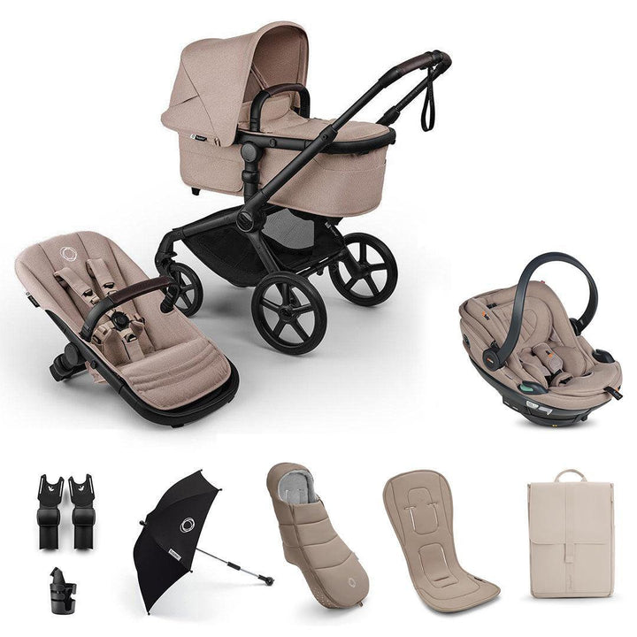 Bugaboo Fox 5 Renew Ultimate + BeSafe Go Beyond Travel System-Travel Systems-Deep Indigo-No Base | Natural Baby Shower