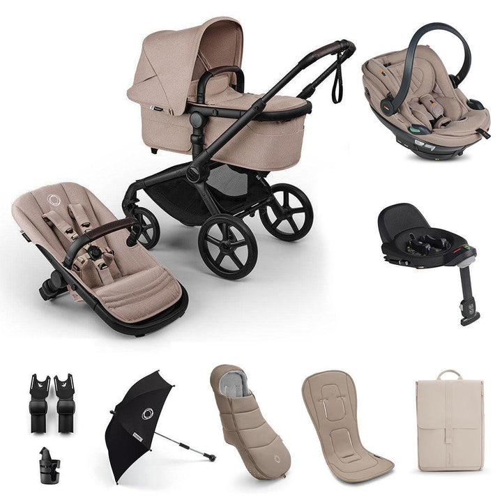 Bugaboo Fox 5 Renew Ultimate + BeSafe Go Beyond Travel System-Travel Systems-Deep Indigo-No Base | Natural Baby Shower