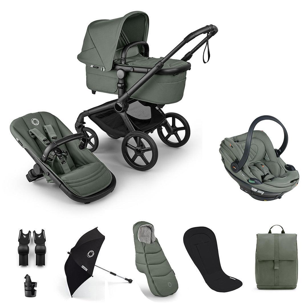 Bugaboo Fox 5 Renew Ultimate + BeSafe Go Beyond Travel System-Travel Systems-Deep Indigo-No Base | Natural Baby Shower