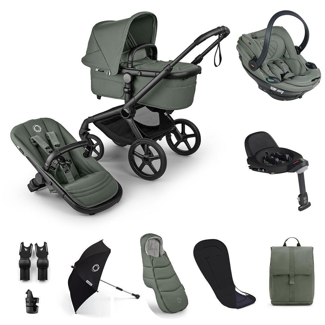 Bugaboo Fox 5 Renew Ultimate + BeSafe Go Beyond Travel System-Travel Systems-Deep Indigo-No Base | Natural Baby Shower