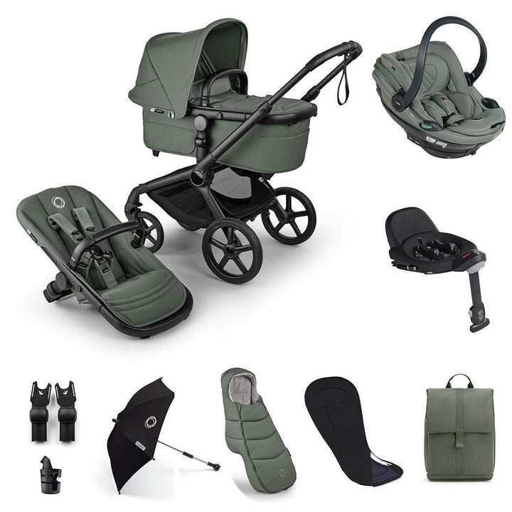 Bugaboo Fox 5 Renew Ultimate + BeSafe Go Beyond Travel System-Travel Systems-Deep Indigo-No Base | Natural Baby Shower