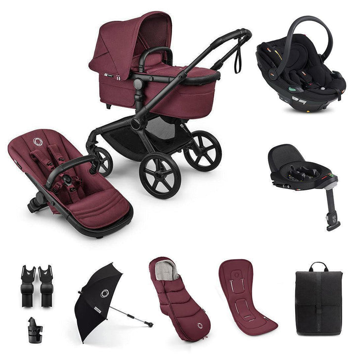 Bugaboo Fox 5 Renew Ultimate + BeSafe Go Beyond Travel System-Travel Systems-Deep Indigo-No Base | Natural Baby Shower