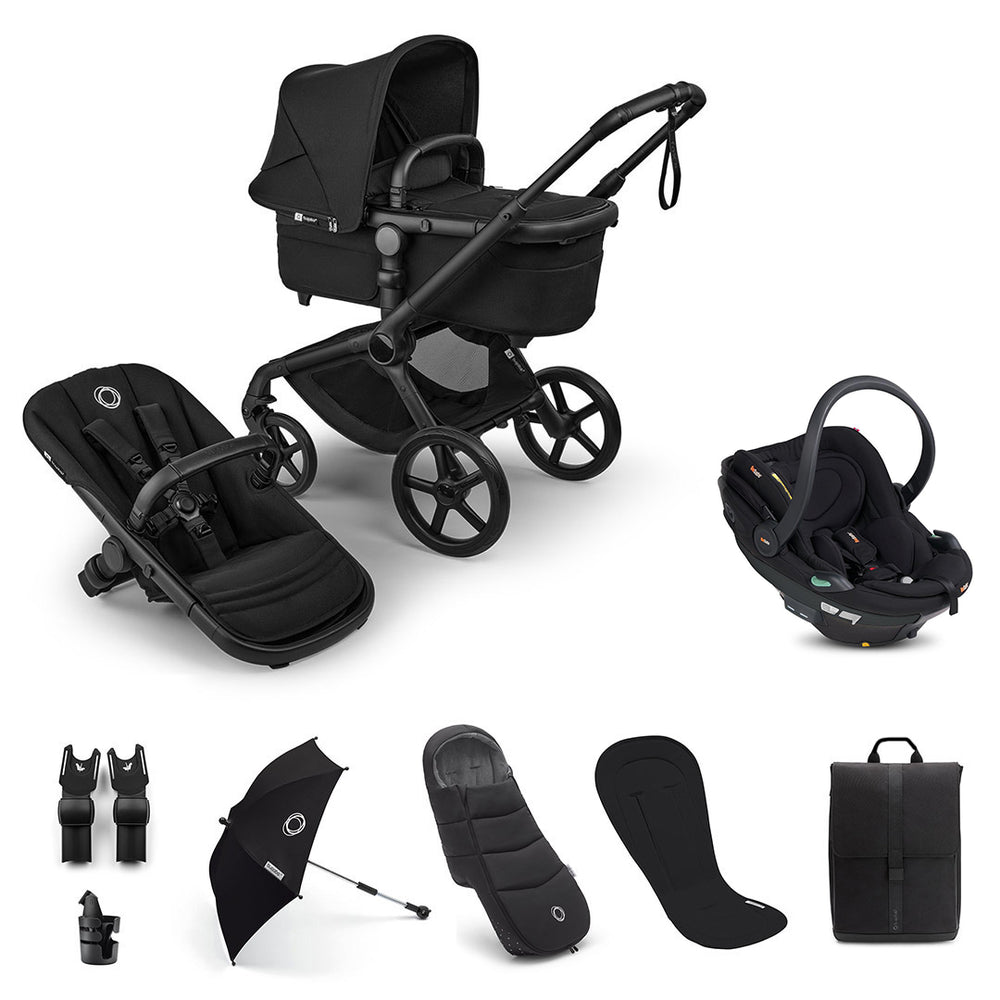 Bugaboo Fox 5 Renew Ultimate + BeSafe Go Beyond Travel System-Travel Systems-Deep Indigo-No Base | Natural Baby Shower