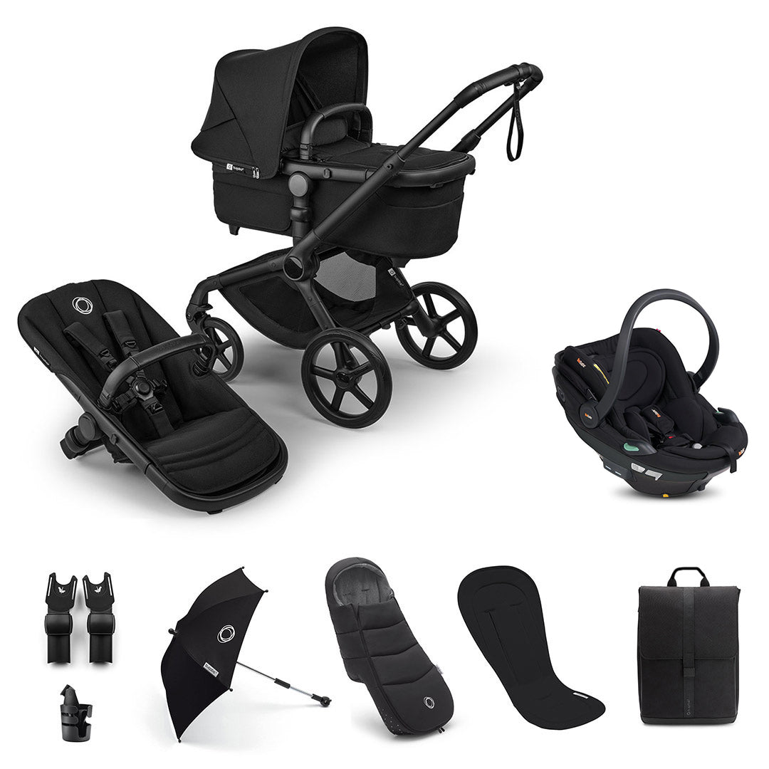 Bugaboo Fox 5 Renew Ultimate + BeSafe Go Beyond Travel System-Travel Systems-Deep Indigo-No Base | Natural Baby Shower