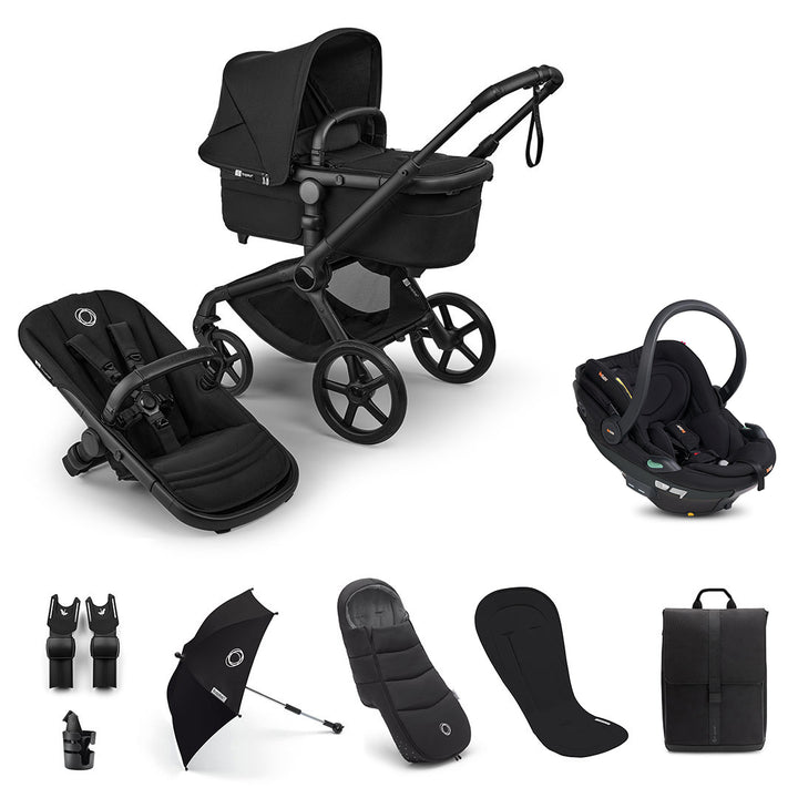 Bugaboo Fox 5 Renew Ultimate + BeSafe Go Beyond Travel System-Travel Systems-Deep Indigo-No Base | Natural Baby Shower