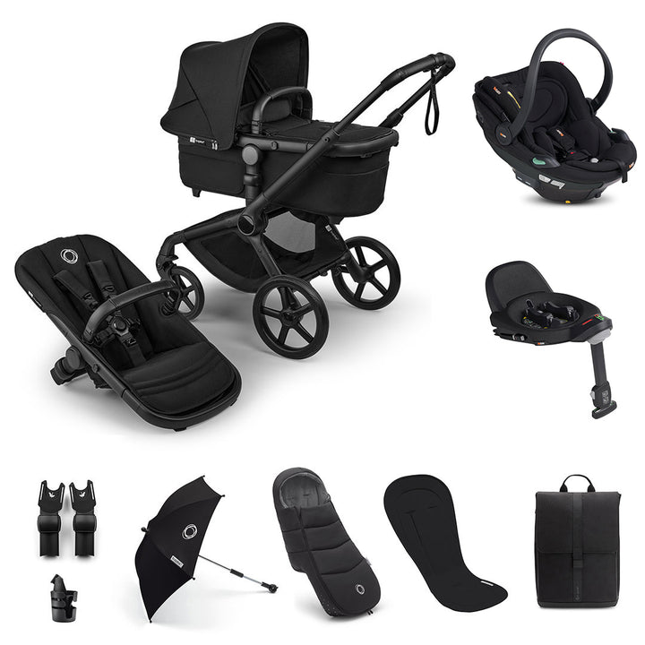 Bugaboo Fox 5 Renew Ultimate + BeSafe Go Beyond Travel System-Travel Systems-Deep Indigo-No Base | Natural Baby Shower