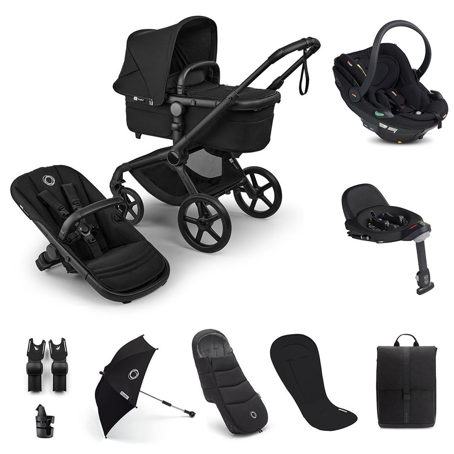Bugaboo Fox 5 Renew Ultimate + BeSafe Go Beyond Travel System-Travel Systems-Deep Indigo-No Base | Natural Baby Shower