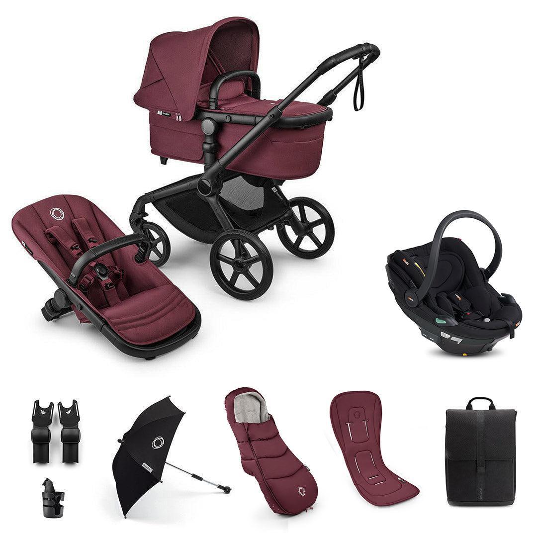 Bugaboo Fox 5 Renew Ultimate + BeSafe Go Beyond Travel System-Travel Systems-Deep Indigo-No Base | Natural Baby Shower