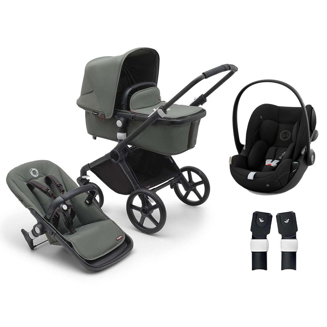 Bugaboo Fox Cub Complete Pushchair + Cloud G Travel System - Forest Green-Travel Systems-Forest Green-No Base | Natural Baby Shower