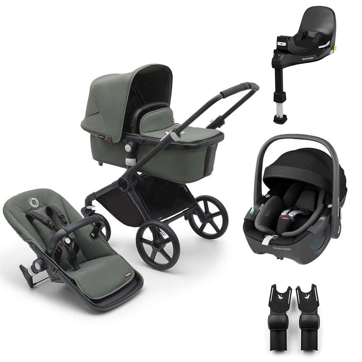 Bugaboo Fox Cub + Pebble 360/360 Pro 2 Travel System-Travel Systems-Forest Green-Pebble 360 | Natural Baby Shower
